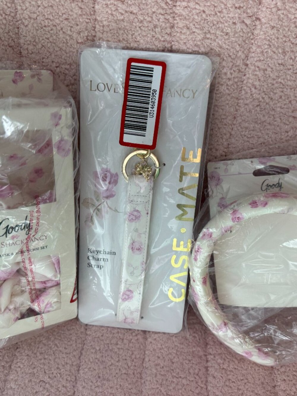 NWT LoveShackFancy x Target Ribbon Rosa 3-Piece Bundle Goody Case-Mate